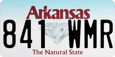 AR license plate 841WMR