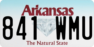 AR license plate 841WMU