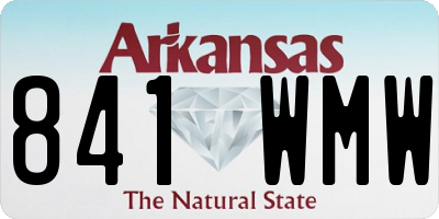 AR license plate 841WMW