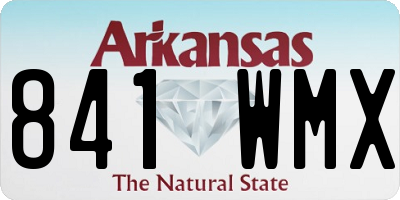 AR license plate 841WMX