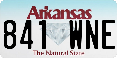 AR license plate 841WNE