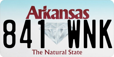 AR license plate 841WNK