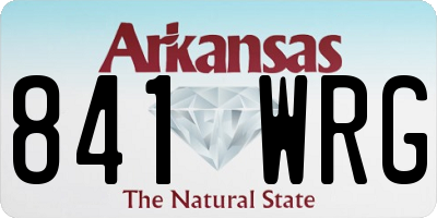 AR license plate 841WRG