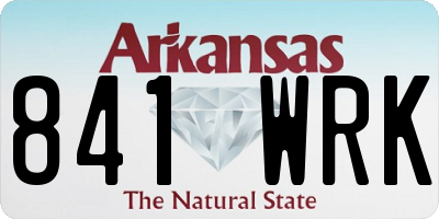 AR license plate 841WRK