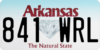 AR license plate 841WRL