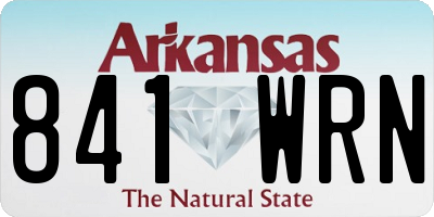 AR license plate 841WRN