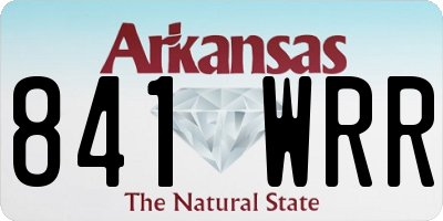 AR license plate 841WRR