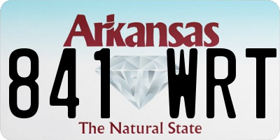AR license plate 841WRT
