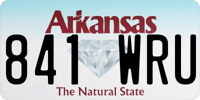 AR license plate 841WRU