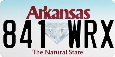 AR license plate 841WRX