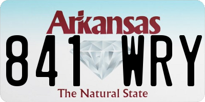 AR license plate 841WRY