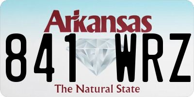 AR license plate 841WRZ