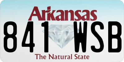 AR license plate 841WSB