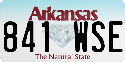 AR license plate 841WSE