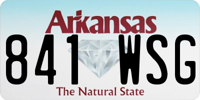 AR license plate 841WSG