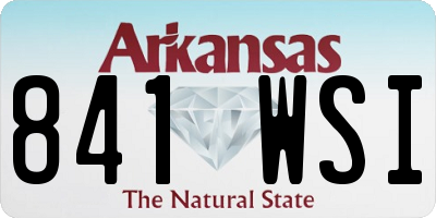 AR license plate 841WSI