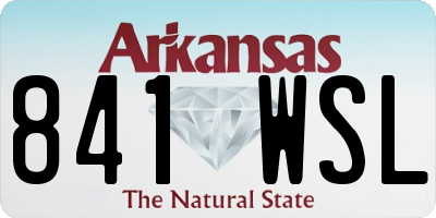 AR license plate 841WSL