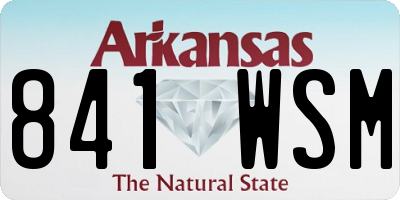 AR license plate 841WSM