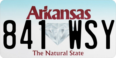 AR license plate 841WSY