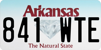 AR license plate 841WTE