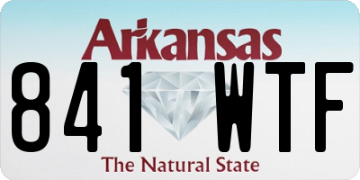 AR license plate 841WTF