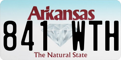 AR license plate 841WTH