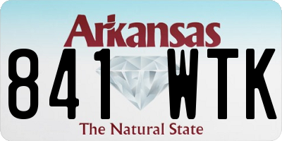 AR license plate 841WTK
