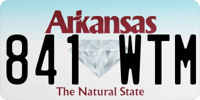 AR license plate 841WTM
