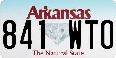 AR license plate 841WTO
