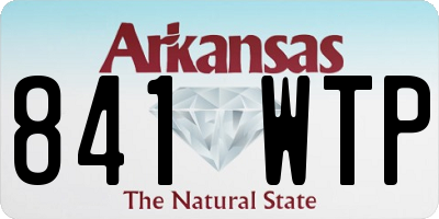 AR license plate 841WTP