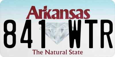 AR license plate 841WTR