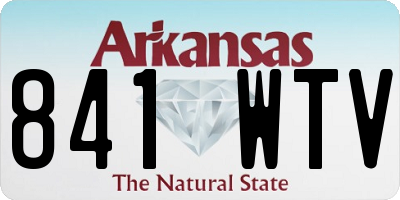 AR license plate 841WTV