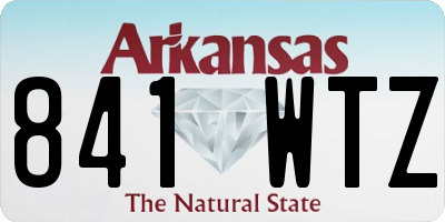 AR license plate 841WTZ