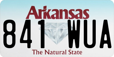 AR license plate 841WUA