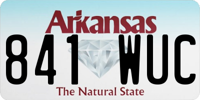 AR license plate 841WUC