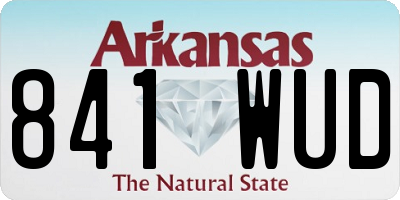 AR license plate 841WUD