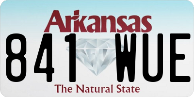AR license plate 841WUE