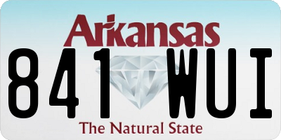 AR license plate 841WUI