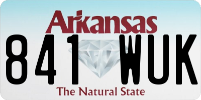 AR license plate 841WUK