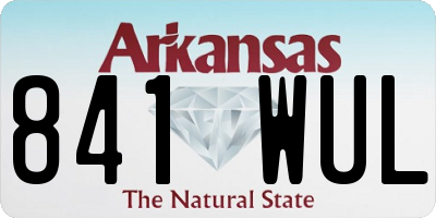 AR license plate 841WUL