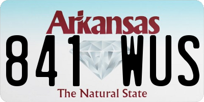 AR license plate 841WUS