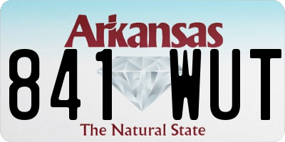 AR license plate 841WUT