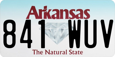 AR license plate 841WUV