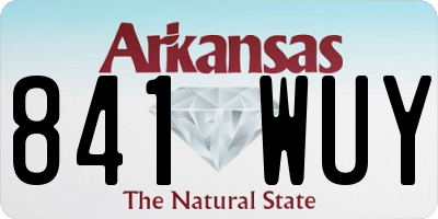 AR license plate 841WUY