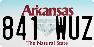 AR license plate 841WUZ