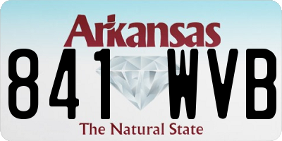 AR license plate 841WVB