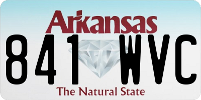 AR license plate 841WVC