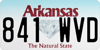 AR license plate 841WVD