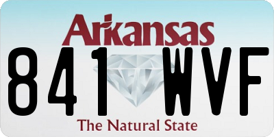 AR license plate 841WVF