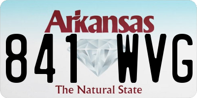 AR license plate 841WVG